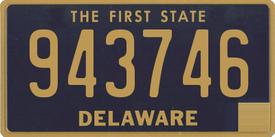 DE license plate 943746