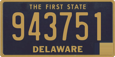DE license plate 943751