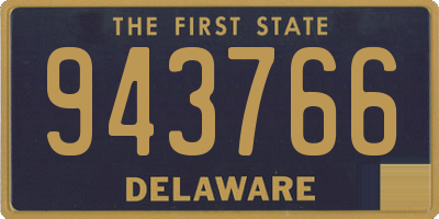 DE license plate 943766