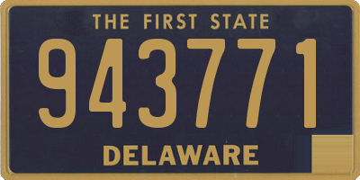 DE license plate 943771