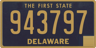 DE license plate 943797