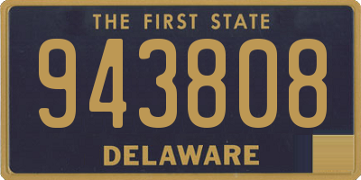 DE license plate 943808