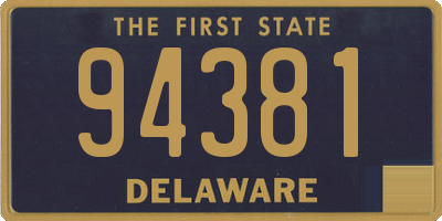 DE license plate 94381