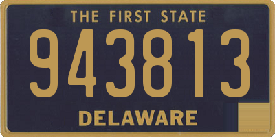 DE license plate 943813