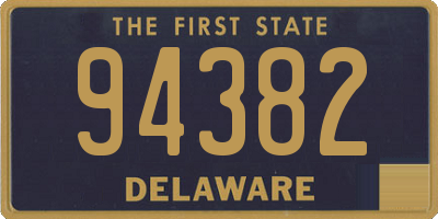 DE license plate 94382
