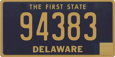 DE license plate 94383