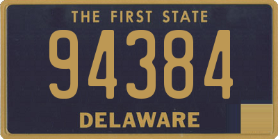 DE license plate 94384
