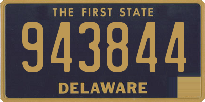 DE license plate 943844