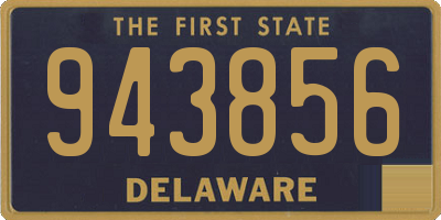 DE license plate 943856