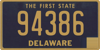 DE license plate 94386