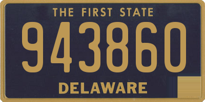 DE license plate 943860