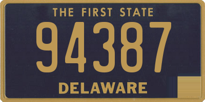 DE license plate 94387