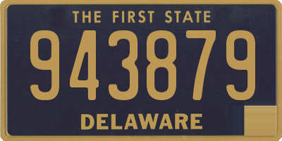DE license plate 943879