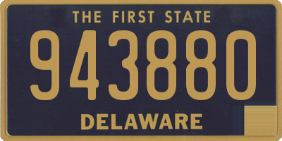 DE license plate 943880