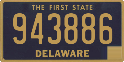 DE license plate 943886