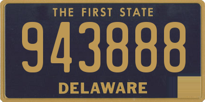 DE license plate 943888