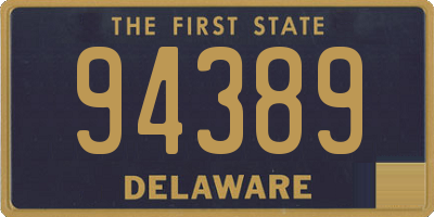 DE license plate 94389