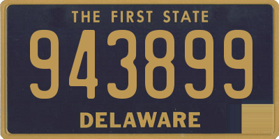 DE license plate 943899