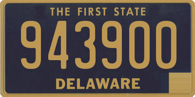 DE license plate 943900