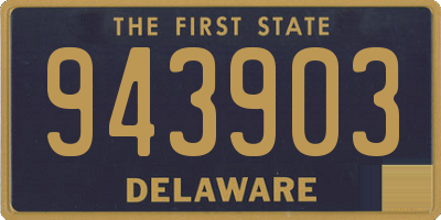 DE license plate 943903