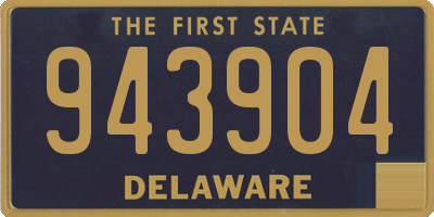 DE license plate 943904