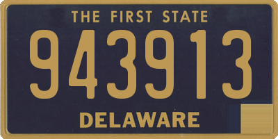 DE license plate 943913