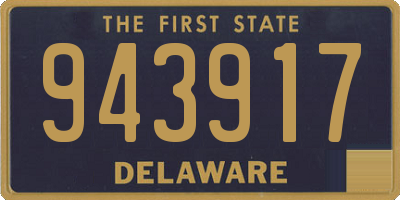 DE license plate 943917