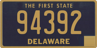 DE license plate 94392