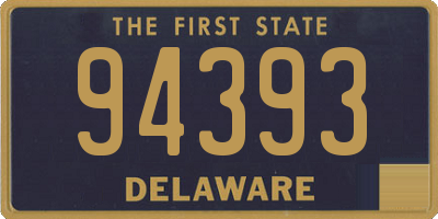 DE license plate 94393