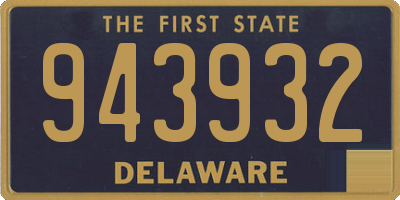 DE license plate 943932