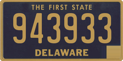DE license plate 943933
