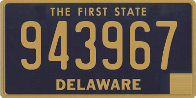 DE license plate 943967