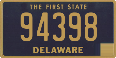 DE license plate 94398