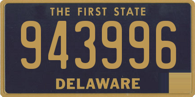 DE license plate 943996