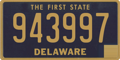 DE license plate 943997
