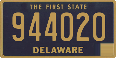 DE license plate 944020