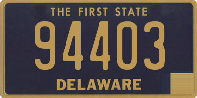 DE license plate 94403