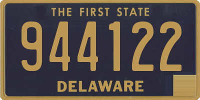 DE license plate 944122