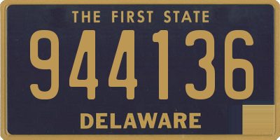 DE license plate 944136