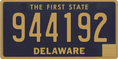 DE license plate 944192