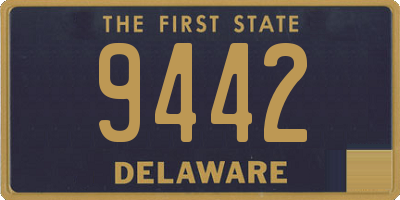 DE license plate 9442