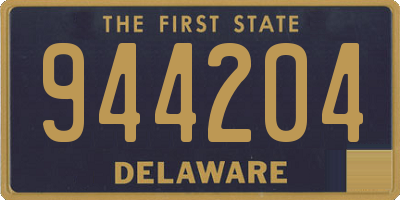 DE license plate 944204