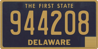 DE license plate 944208