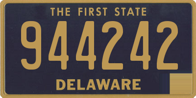 DE license plate 944242