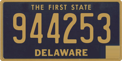 DE license plate 944253