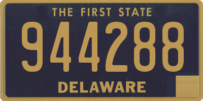 DE license plate 944288