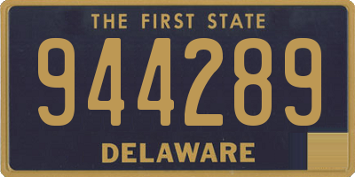 DE license plate 944289
