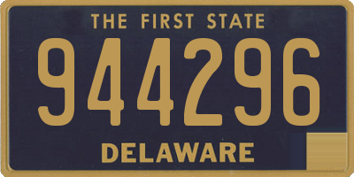 DE license plate 944296