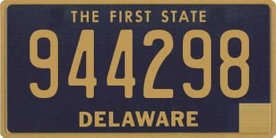 DE license plate 944298