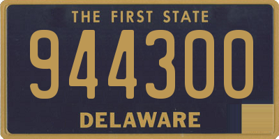 DE license plate 944300